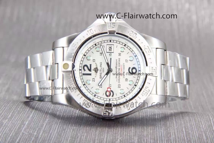 Breitling Superocean Steelish SS White Face Copy Watch